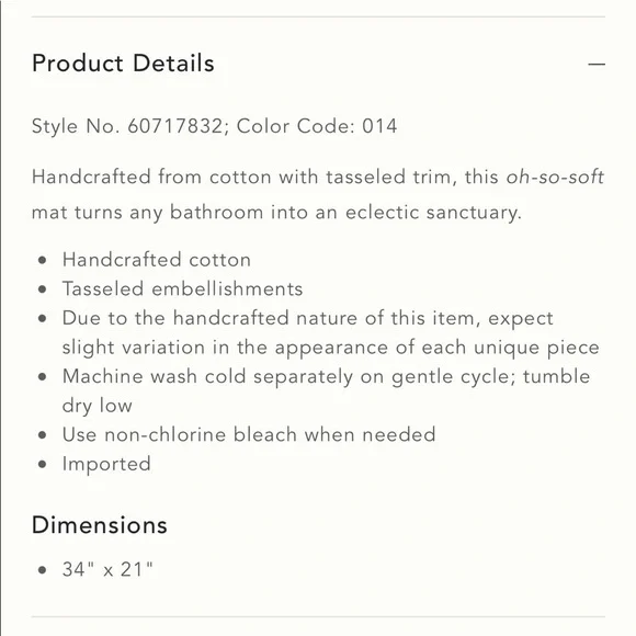 Anthropologie Mindra Bathmat - Picture 4 of 4